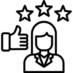 Reputation Building line icon