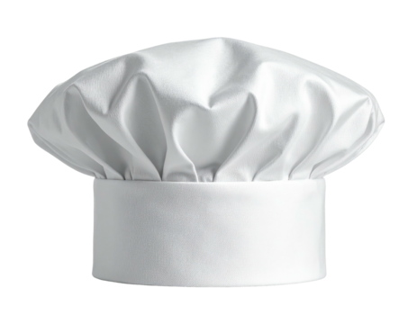 White chef's hat, front view