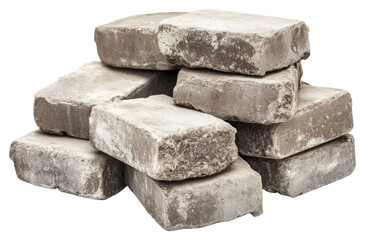 PNG Pile of cement brick bricks construction furniture.