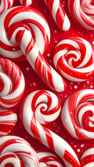 candy cane christmas background