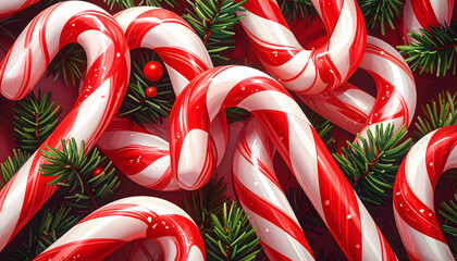 candy cane christmas background