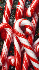 candy cane christmas background