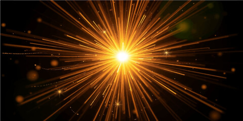 Fototapeta premium An abstract and colorful background of fireworks in the night sky