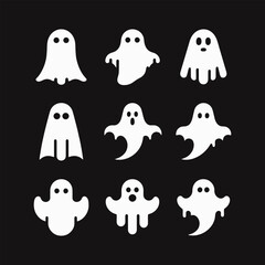Spooky Season Ethereal Apparitions A Collection of Minimalist