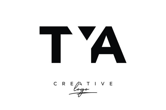 RYA Creative Minimalistic Negative Space Latter Logo with Modern Monogram for Branding and Business Letter mark Logo with Initial Letters Logo Design for Branding.