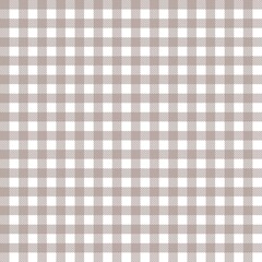 Tischdeckenmuster in beige braun weiss als karierter Hintergrund