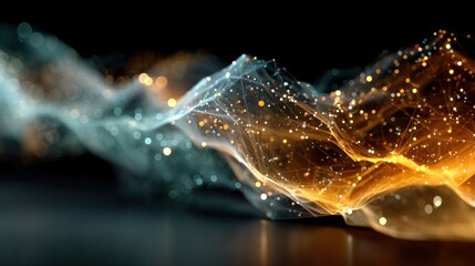 Abstract Flowing Shapes of Light and Shadow
