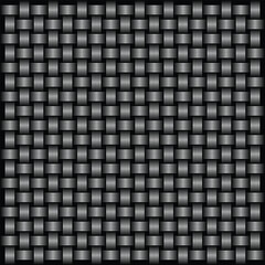 Fototapeta premium Black and silver metallic weave pattern with reflective texture, perfect for modern background, abstract design, luxury decoration, and industrial style projects. 