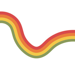 Retro Hippie Rainbow