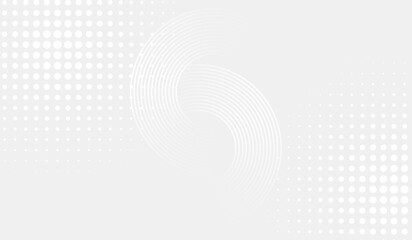 Dot white gray wave light technology texture background. halftone modern