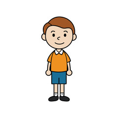 Student Mascot Cartoon Character Vector Design