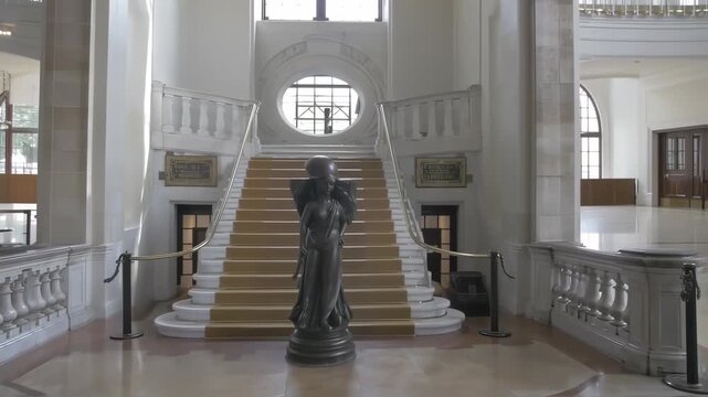 Grand staircase in a stately building