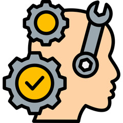 Learn New Skills lineal color icon