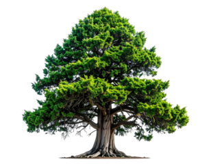 Full vibrant bonsai tree against black