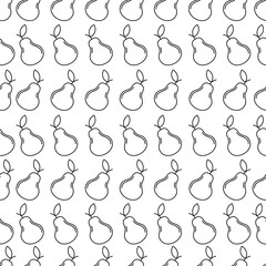 Fruit Outline Seamless Pettern