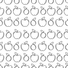 Fruit Outline Seamless Pettern