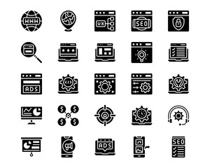 Marketing Line Vector Icons