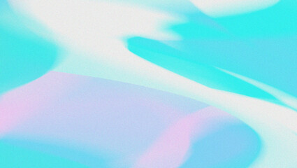 Abstract teal and purple fluid shapes with soft light effect digital art background texture