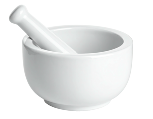 White ceramic mortar and pestle (1)