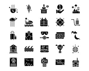 Travel Line Vector Icons