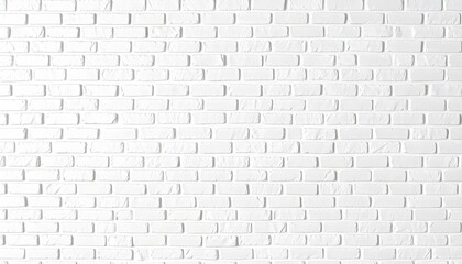 A close-up view of a white brick wall, showing the regular pattern of rectangular blocks.