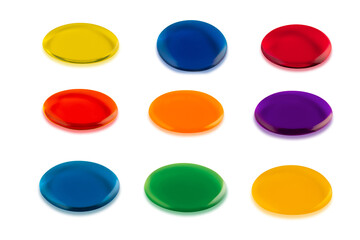 drops of gel nail polish