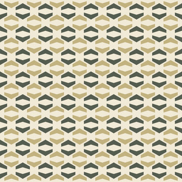 Seamless geometric pattern background in ecru, ebony and eggshell colors