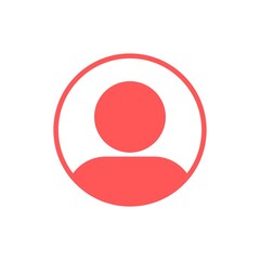 red button with France flag and person symbol