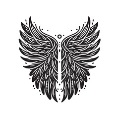 Angel Wings Vector | Decorative Wing Illustration Set”
