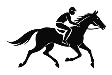 silhouette of a horse