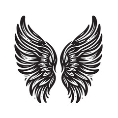 Angel Wings Vector | Decorative Wing Illustration Set”