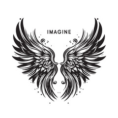 Angel Wings Vector | Decorative Wing Illustration Set”