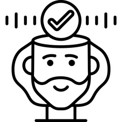 Mind Icon Vector Element