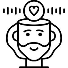 Mind Icon Vector Element