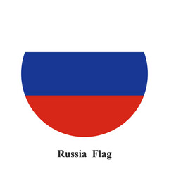 Russian flag emblem isolated on transparent background Editorial Use Only