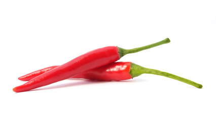 Red chili pepper isolated on white background