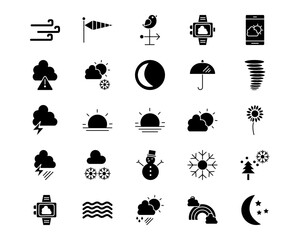 Weather Line Vector Icons