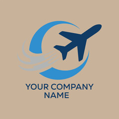 Airplane Travel Aviation Logo Design