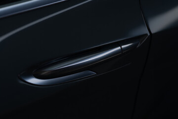 Deep Matte Black with Glossy Geometric Reflections