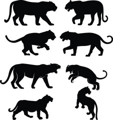 Panther Eps, Vector Images Black and White 