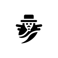 Stylish Silhouette of a Mysterious Detective