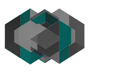 Interlocking Hexagons Abstract Geometric Design.