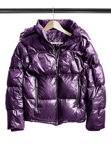 Jacket on hanger isolated