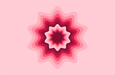 Naklejka premium Seamless vector pattern with abstract cherry blossom waves. Background with colorful wavy lines. A fun texture for surface design, wallpaper, wrapping paper, and textiles.