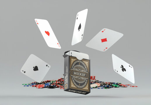 Playing Card Box Mockup