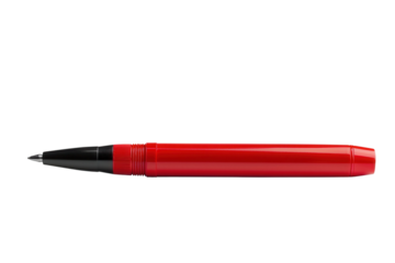 Sleek Red Pen Precision Writing Tool Modern Design Education Study Creative Minimalist Style on