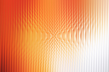 Wavy vertical ribbed texture with a gradient of bright orange to white light