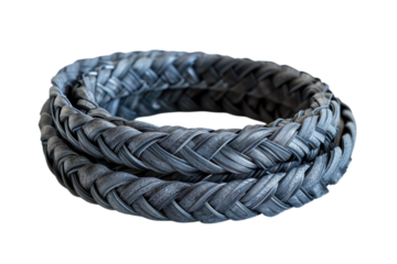 Interwoven Texture Braided Leather Bracelet Artistic Still Life Handmade Craft Fashion Jewelry Black