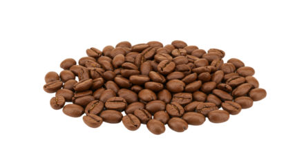 Roasted coffee beans closeup view 1.