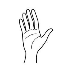 hand vector illustration